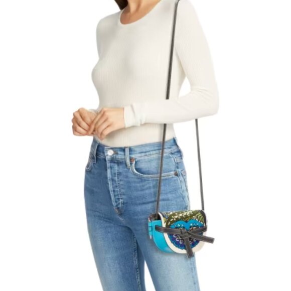 Loewe Mini Gate Floral Leather Saddle Bag - Picture 3 of 10